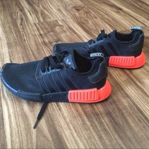 Adidas NMD R1 Black and Red BOOST Men's Shoes Size 8